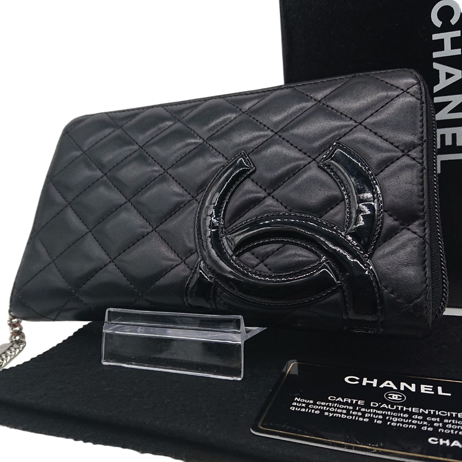 美品】CHANEL シャネル 長財布 オーガナイザー カンボンライン