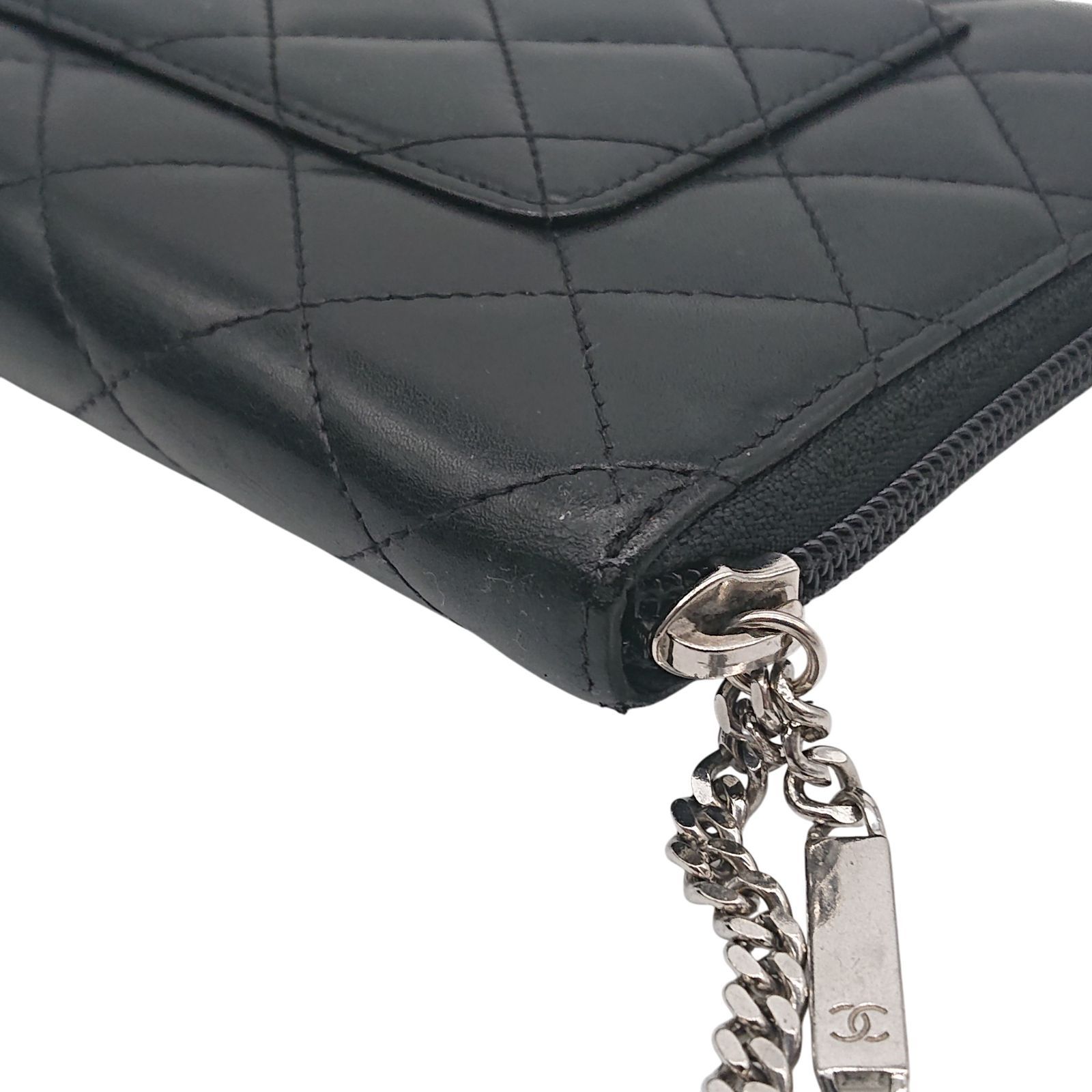 美品】CHANEL シャネル 長財布 オーガナイザー カンボンライン