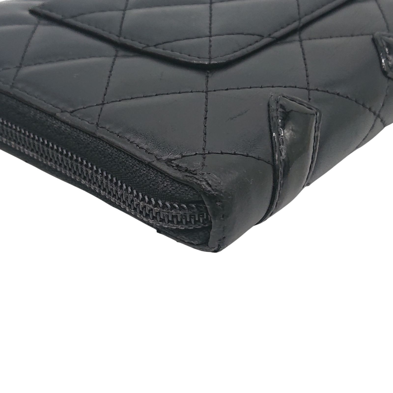 美品】CHANEL シャネル 長財布 オーガナイザー カンボンライン 