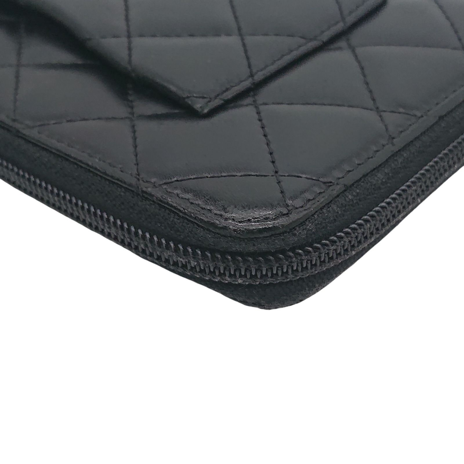 美品】CHANEL シャネル 長財布 オーガナイザー カンボンライン 