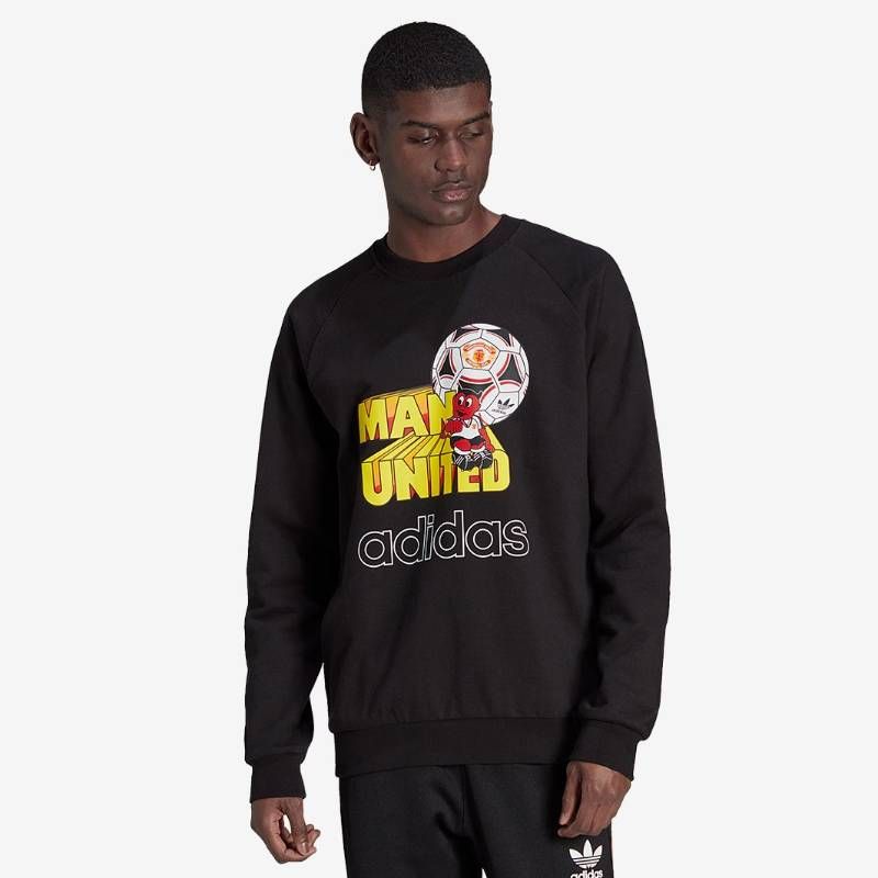 アディダス マンチェスターユナイテッド スウェット マンチェスター・ユナイテッド×ORIGINALS エッセンシャルズクルー