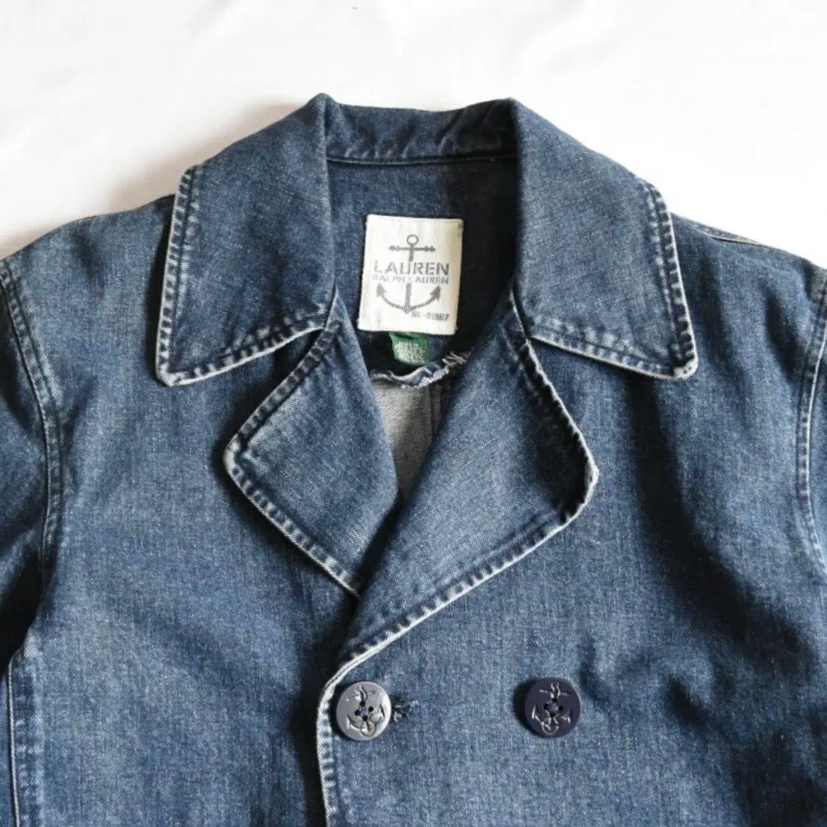 LAUREN ralph lauren denim P coat ラルフ ローレン デニム ピーコート