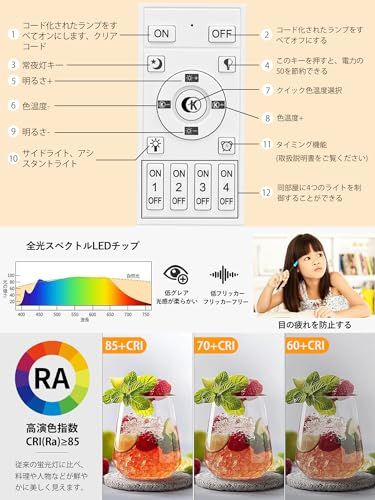リモコン付き ledペンダントライト