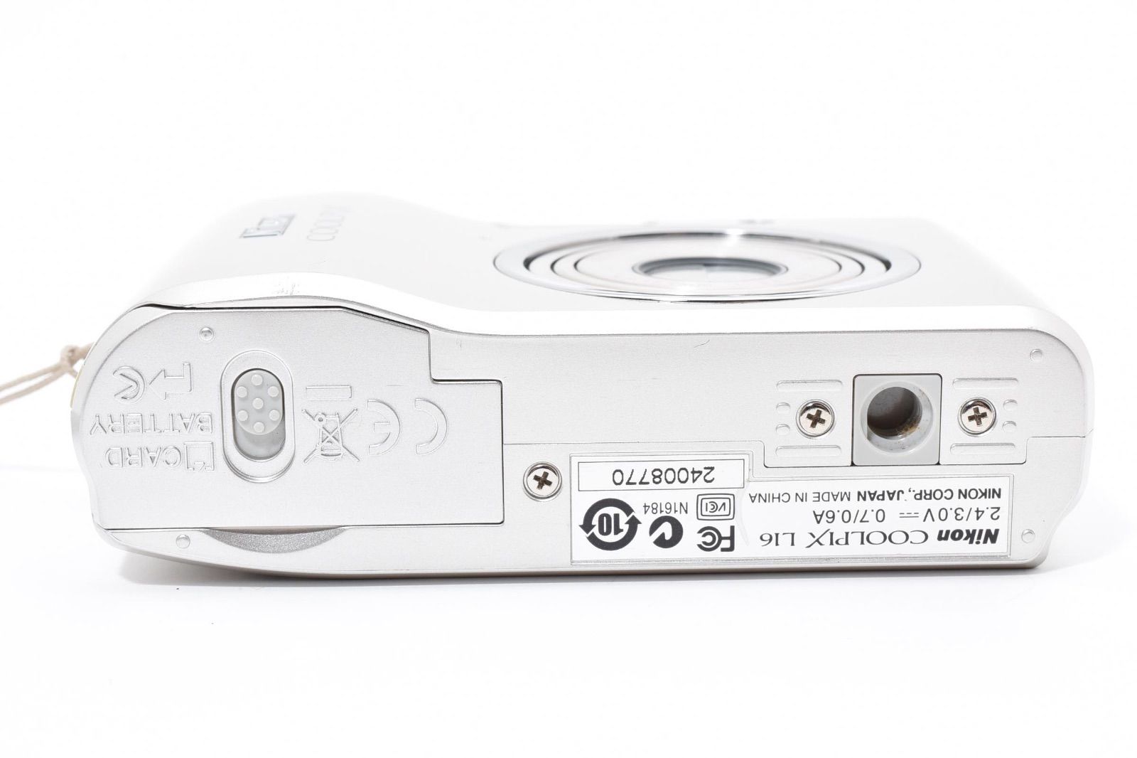 美品】ニコン Nikon COOLPIX L16 シルバー コンパクトデジタルカメラ