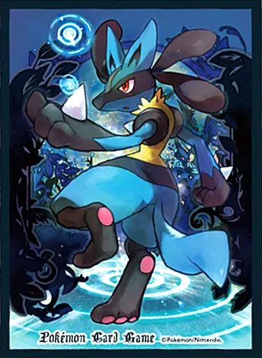 [Used] Supply Pokémon Card Game Deck Shield (sleeve) Lucario's Wave Pokémon Center Limited