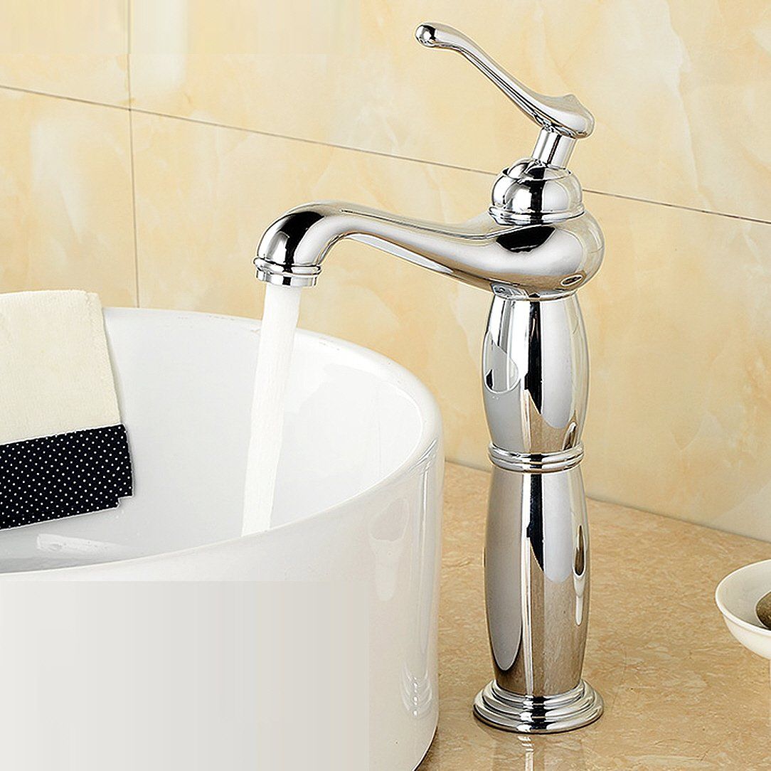 Life System ライフシステム 洗面用 アンティーク 混合水栓 蛇口 シングルレバー ランプ型 ヨーロッパ風 ロング水栓 洗面台 手洗い鉢 トール水栓 手洗いボウル用 SK 50