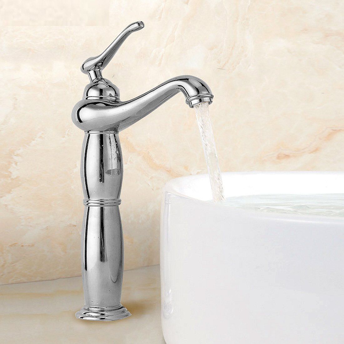  Life System ライフシステム 洗面用 アンティーク 混合水栓 蛇口 シングルレバー ランプ型 ヨーロッパ風 ロング水栓 洗面台 手洗い鉢 トール水栓 手洗いボウル用 SK 50 フードストッカー 換気扇カバー フィルター シンク コンロ用品