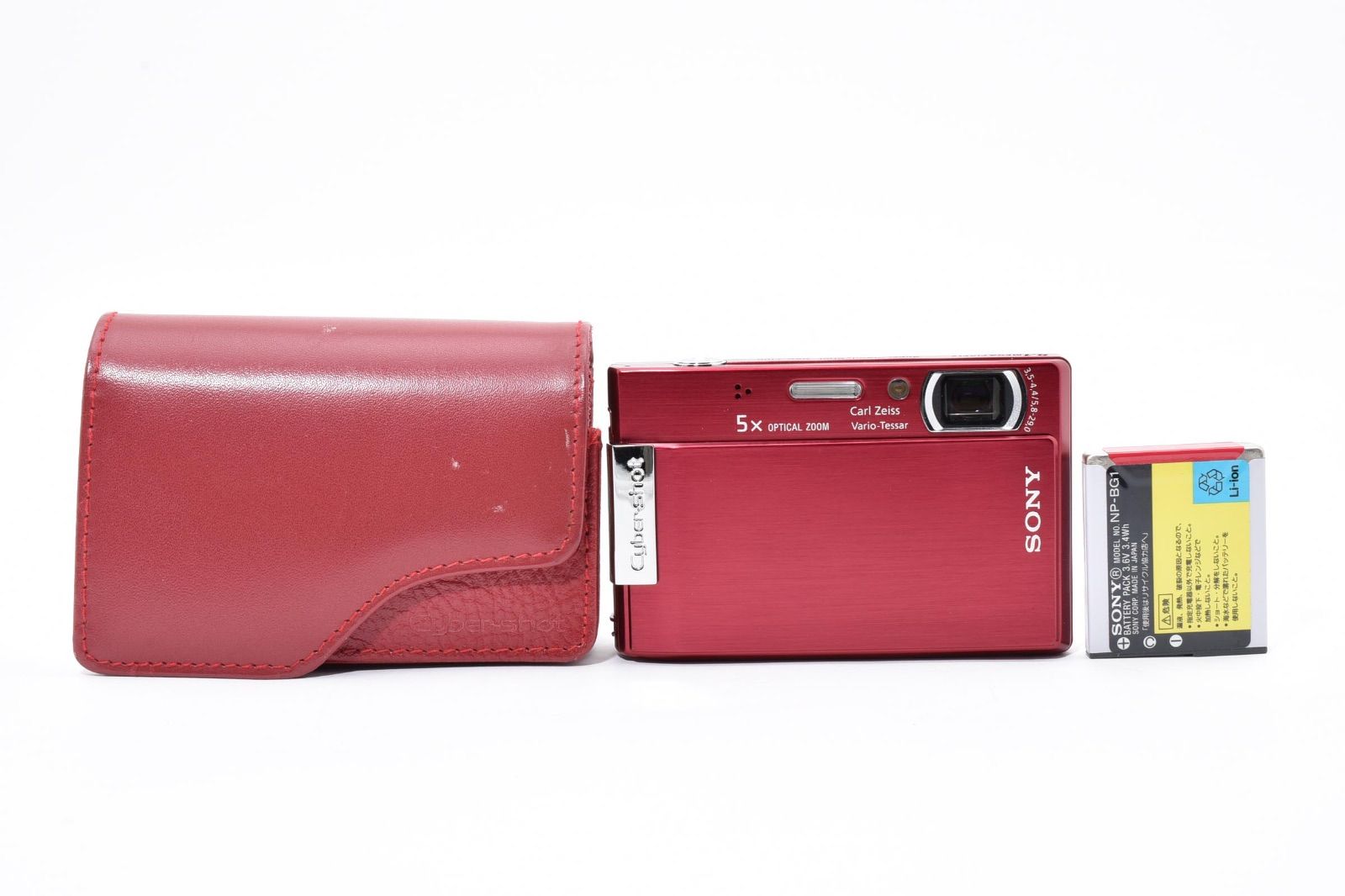 美品】ソニー SONY Cyber-Shot DSC-T100 レッド 【公式通販】