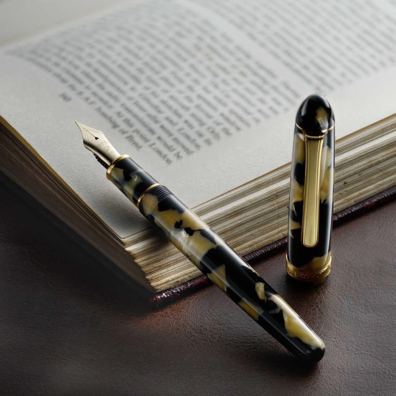 プラチナ万年筆3776 期間限定値下げ！　セルロイド　イシガキ PLATINUM プラチナ万年筆 万年筆 Platinum ＃3776 セルロイド PTB