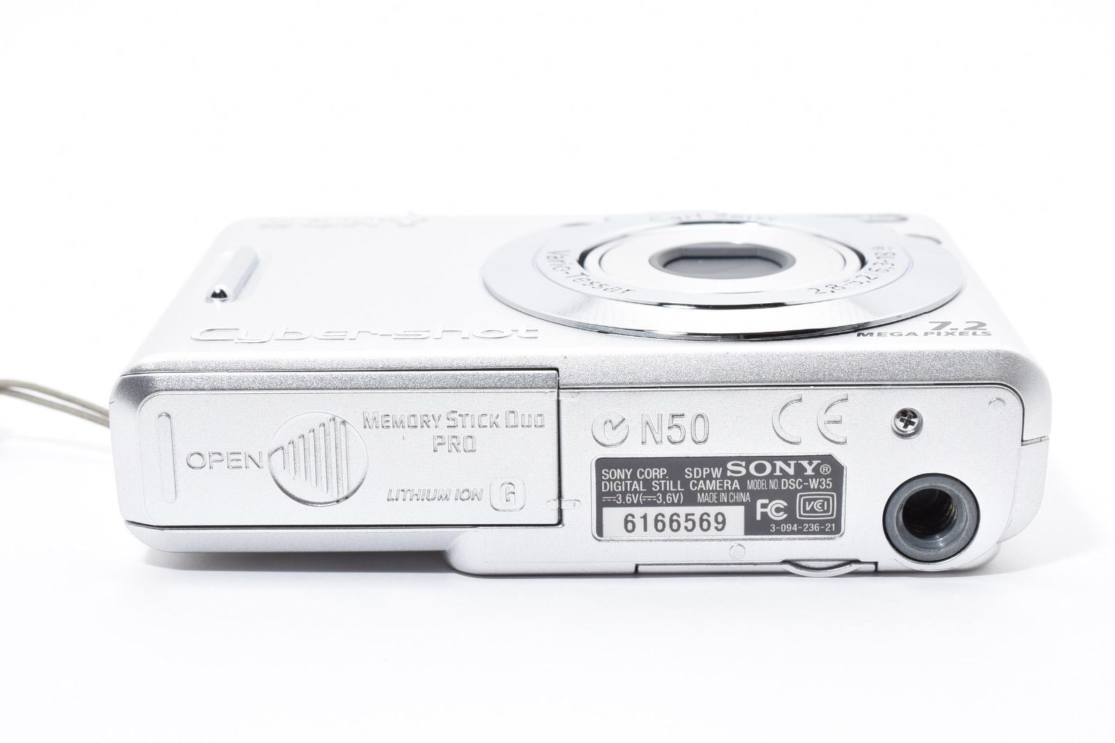 美品】ソニー SONY Cyber-Shot DSC-W35 シルバー コンパクトデジタル