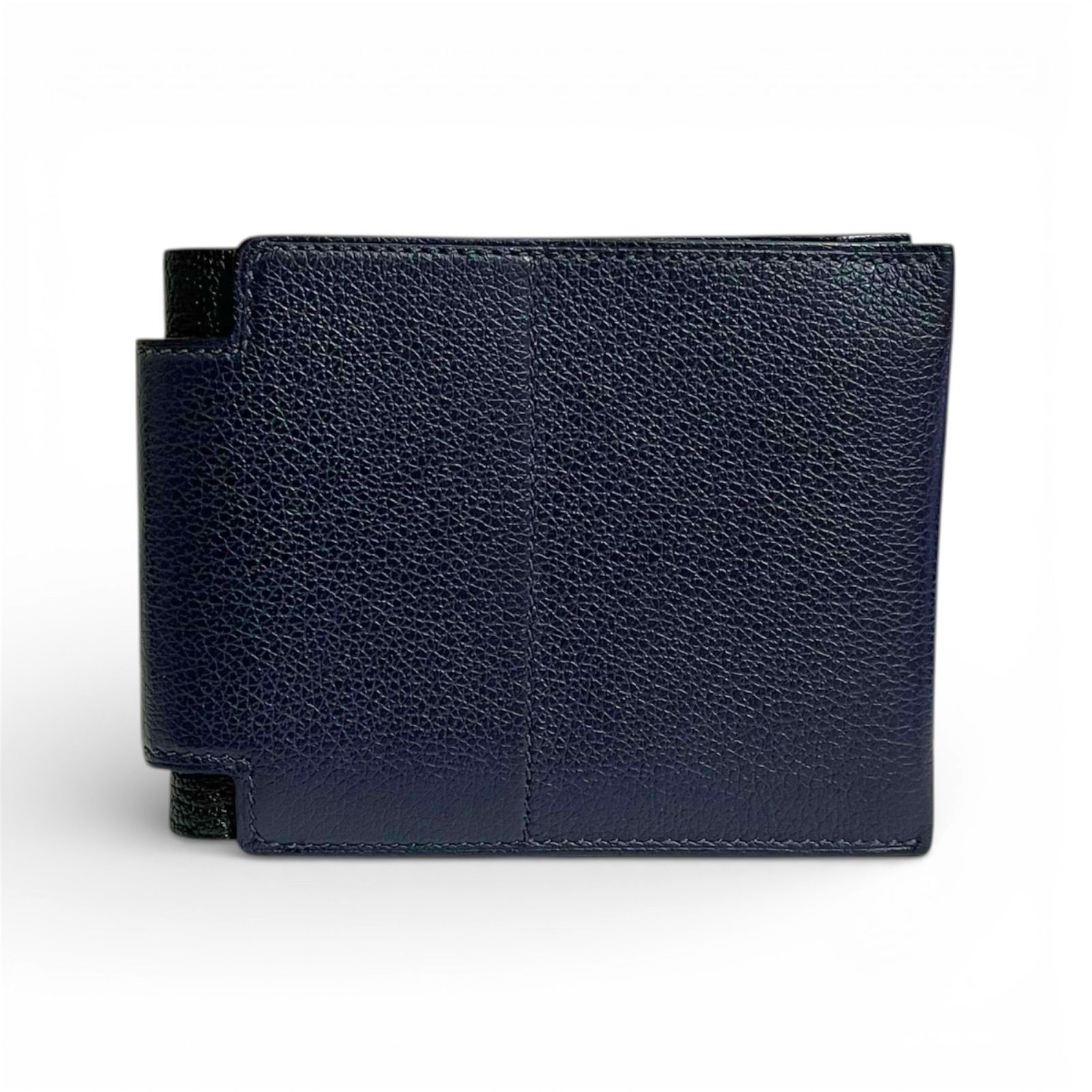 HERMES ネイビー 二つ折り財布 HERMES エルメス オープン 24 二つ折り財布 札入れ Z刻印 2021年