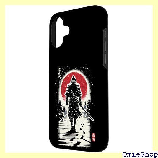 ローンサムライウォーキング – 新日アニメ サムライノワールアート スマホケース iPhone 16 Plus 用 4597