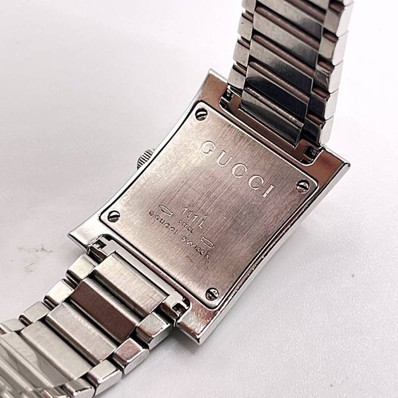 ⭐【超美品希少】グッチ111Lシェリーラインスクエア腕時計(稼働品) ⭐【超美品希少】グッチ111Lシェリーラインスクエア腕時計(稼働品