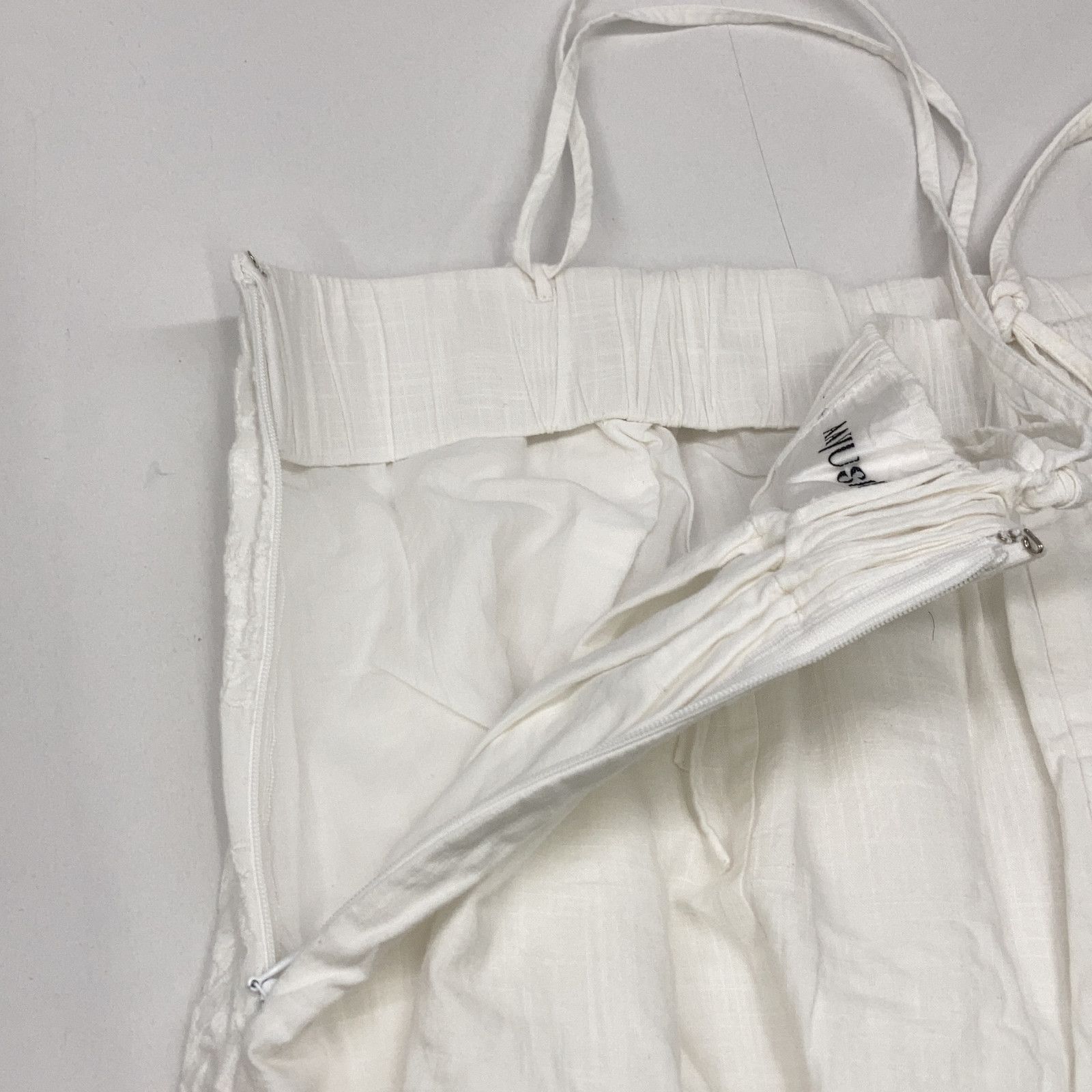 M-premier エムプルミエ SFNO663 ﾎﾜｲﾄ ｺｯﾄﾝ 刺繍 ｵｰﾙｲﾝﾜﾝ - メルカリ 