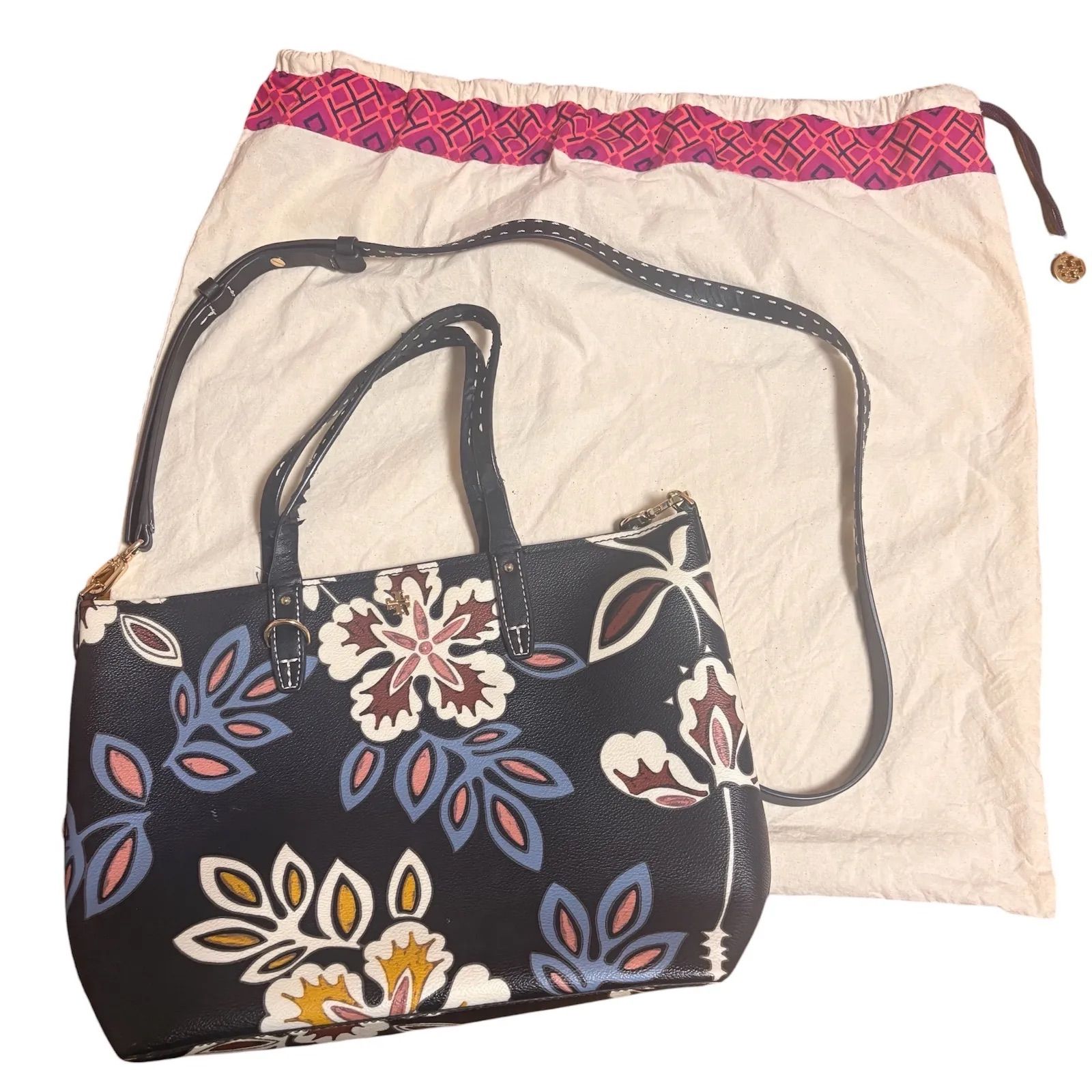トリーバーチ ショルダーバッグ 花柄 保存袋 2way ショルダーバッグ