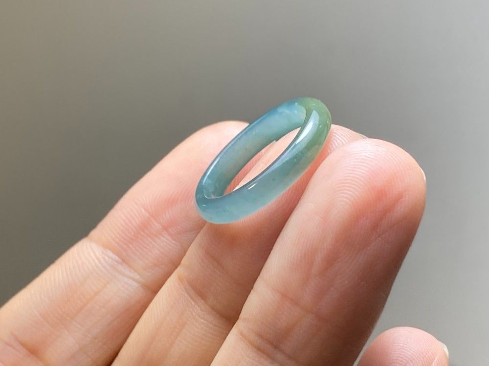 L16-11 氷種 9.0号 黄翡翠 グアテマラ産 A貨 本翡翠 くりぬき リング