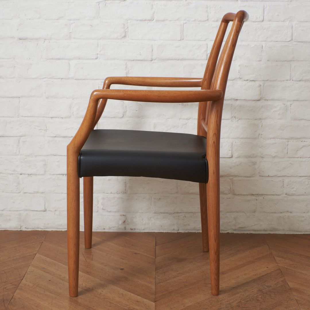 張替済 日進木工 GROW アームチェア Natural Brown ダイニングチェア