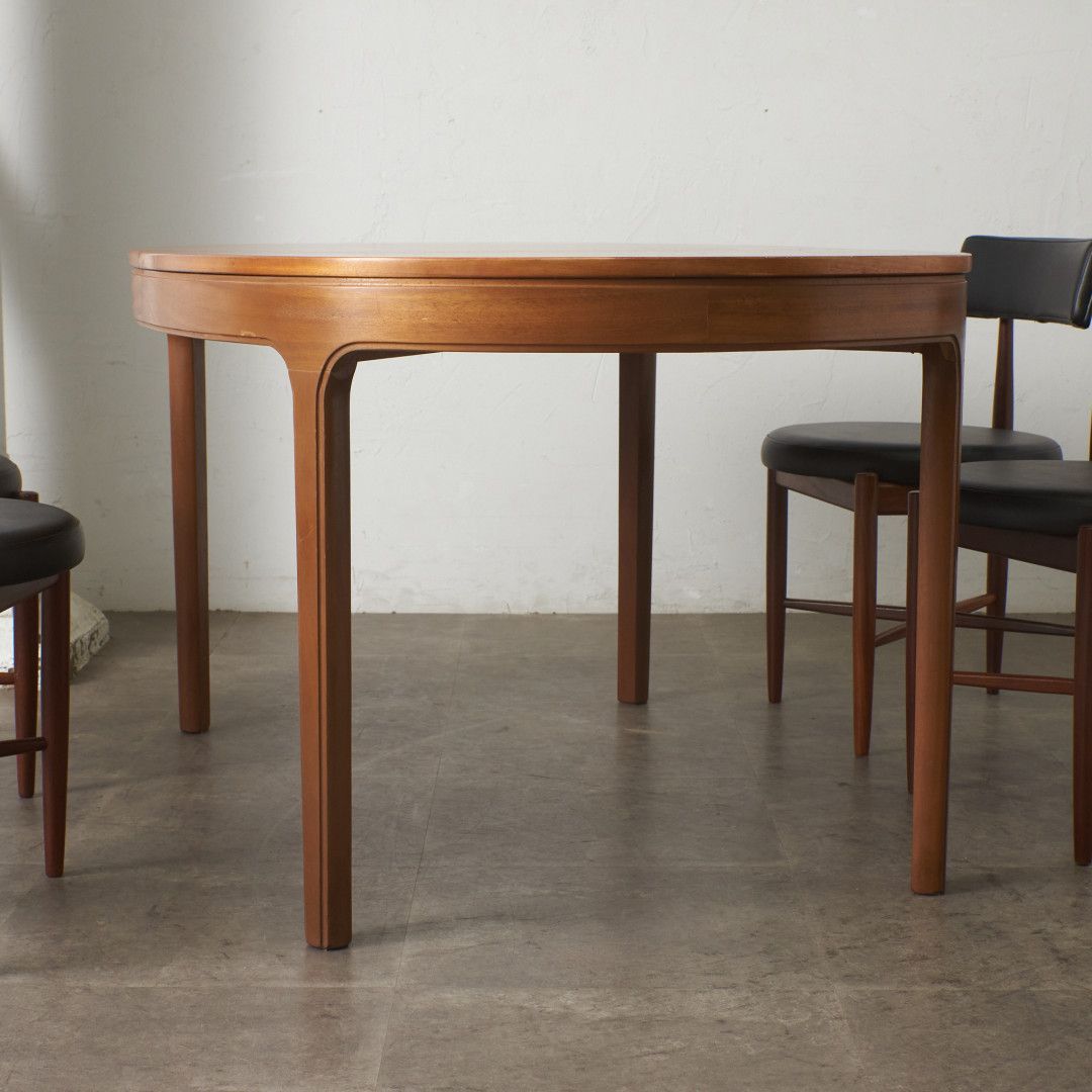 Nathan エクステンション ダイニングテーブル オーバル チーク 英国