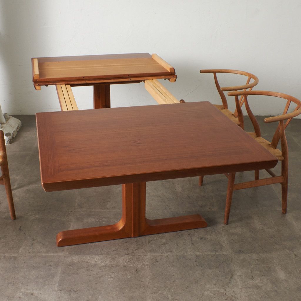 大判 デンマーク skovby ダイニングテーブル チーク 北欧 ヴィンテージ