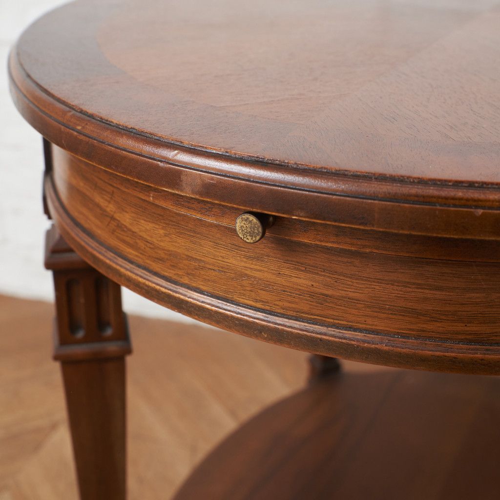 定価31万 Drexel Heritage ランプテーブル 盆引出付 Francesca サイド