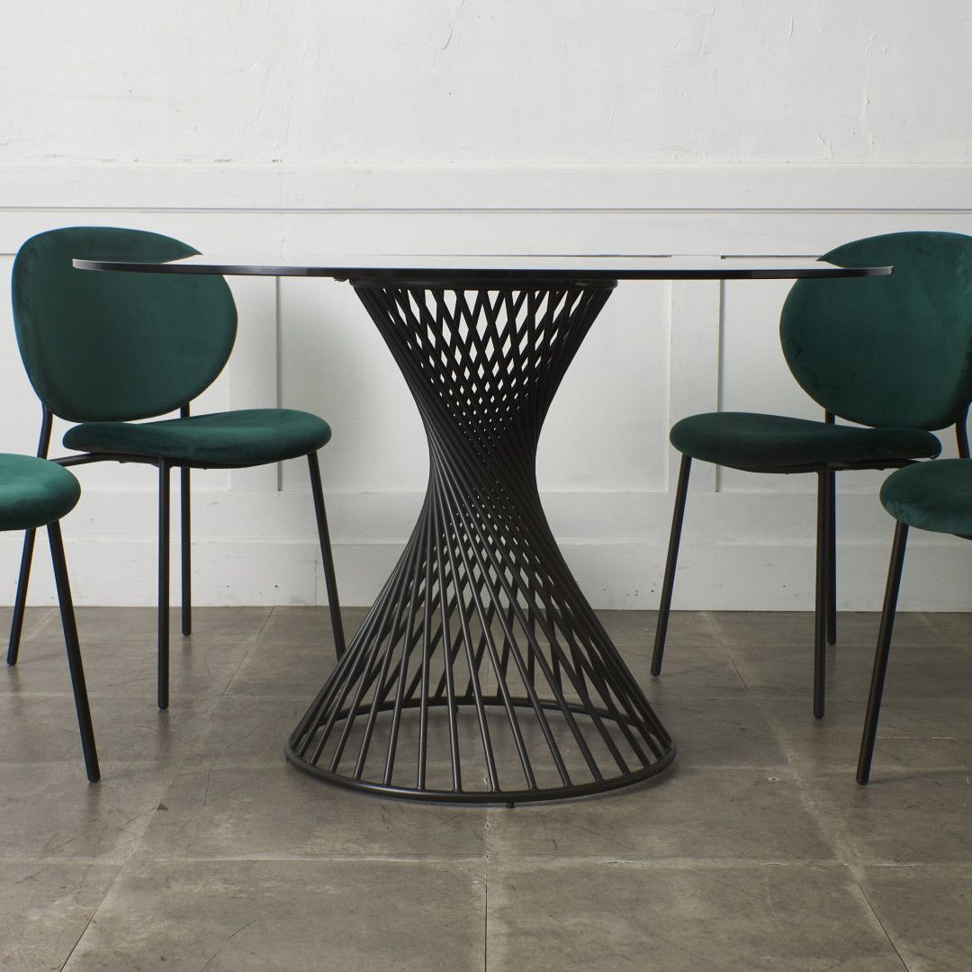 定価22万 Calligaris ヴォルテックス ガラス ダイニングテーブル