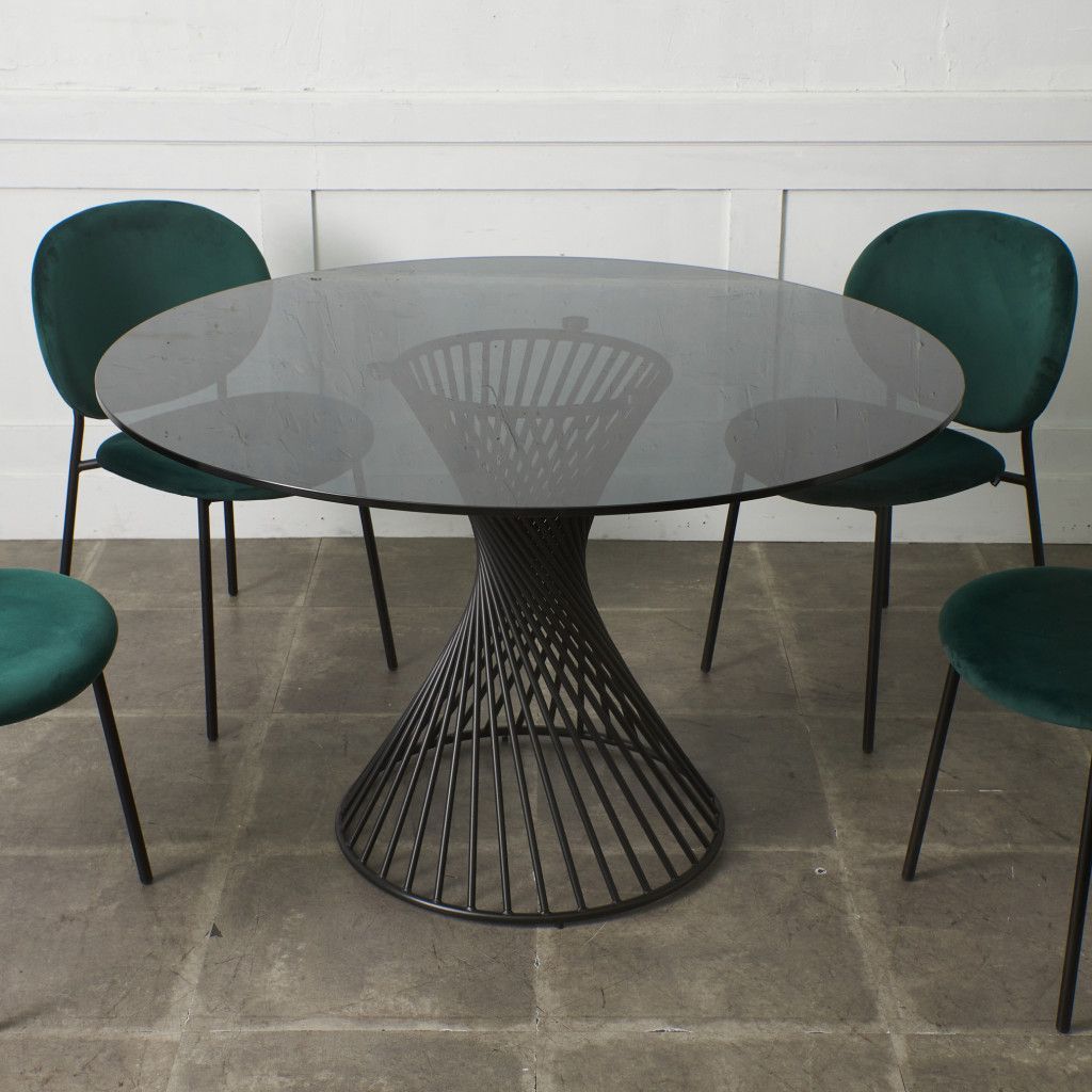 定価22万 Calligaris ヴォルテックス ガラス ダイニングテーブル