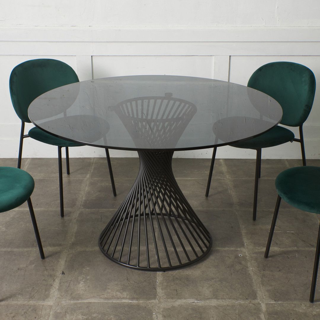 定価22万 Calligaris ヴォルテックス ガラス ダイニングテーブル