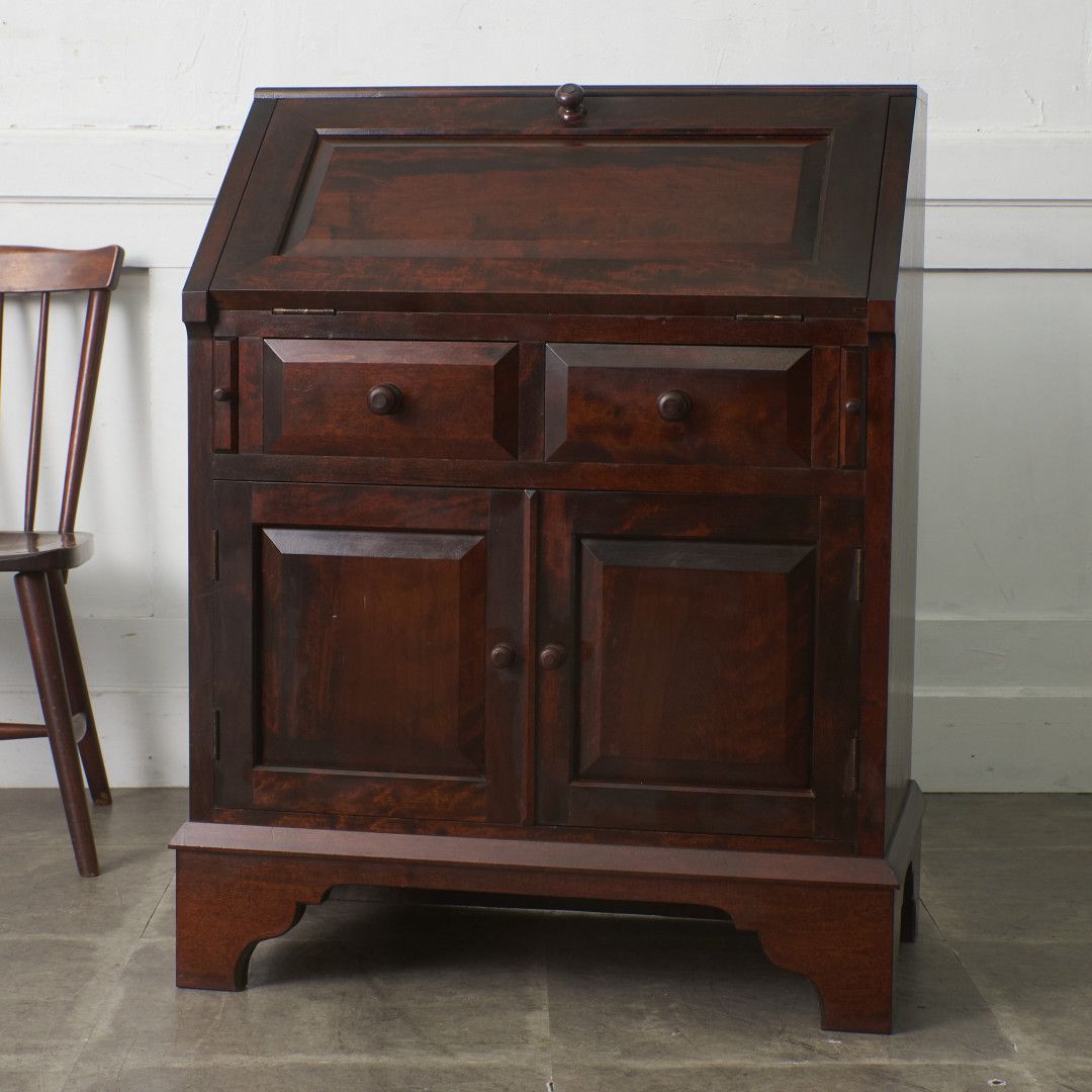 ■民芸家具■高山式 ライティングビューロー■机 チェスト■検星野民芸松本北海道 □民芸家具□高山式 ライティングビューロー□机 チェスト□検星野民芸