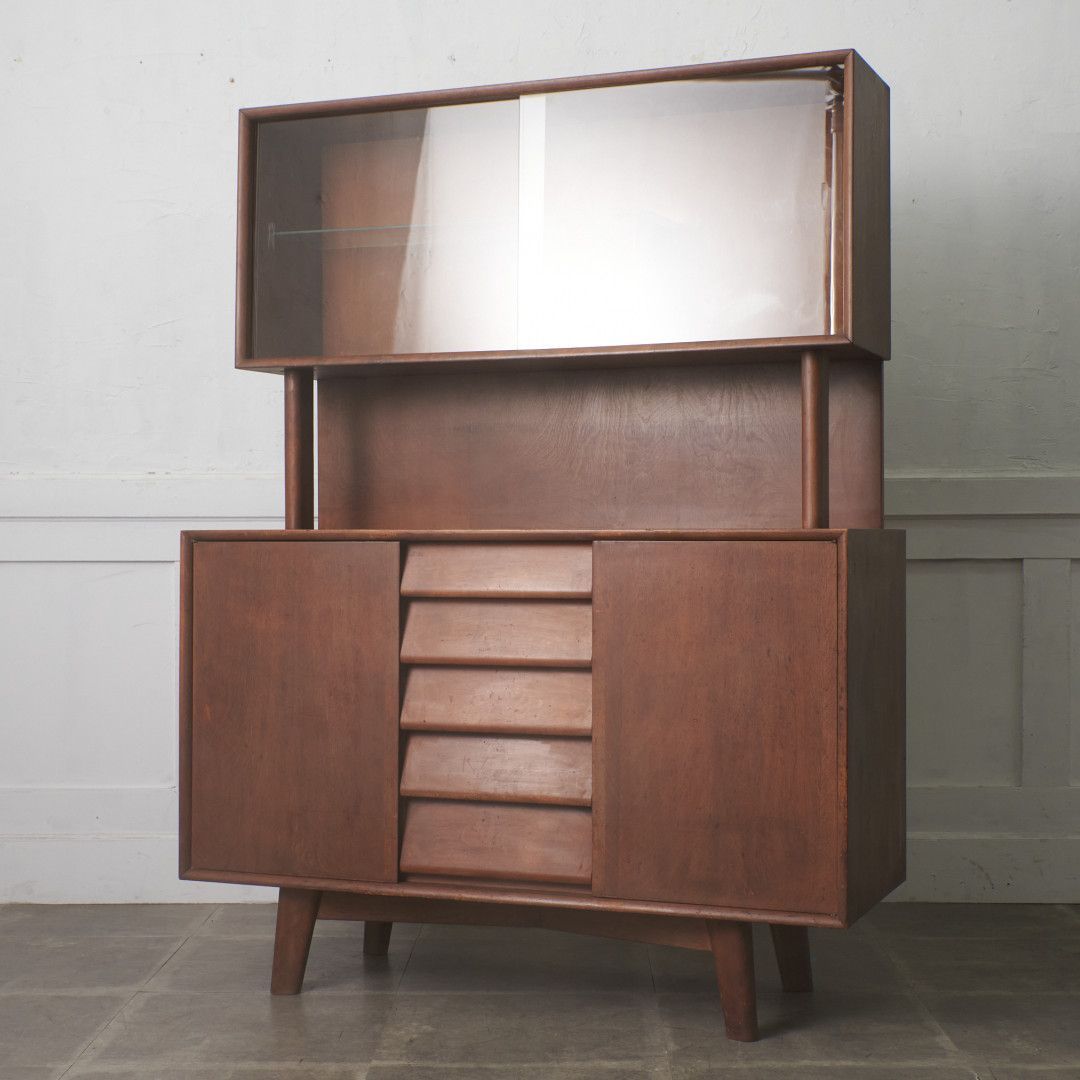 横浜元町 竹中家具 キャビネット 飾り棚 サイドボード ヴィンテージ