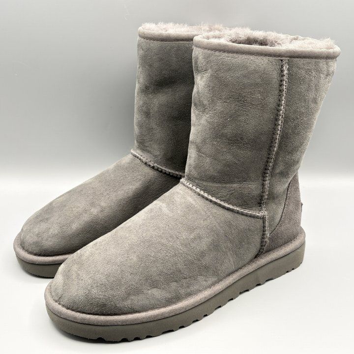 UGG ムートンブーツ グレー USA6/JP23cm クラシックショートII