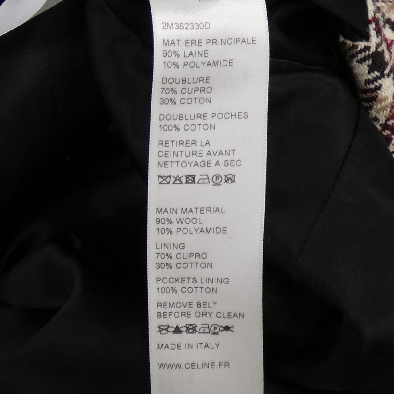 セリーヌ CELINE プリンスオブエールズ 2M382330D コート - メルカリ 