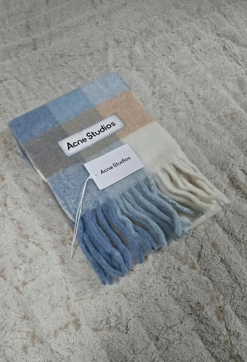 【正規品】Acne Studios アクネ モヘア マフラー パステルブルー Acne Studios アクネストゥディオズ モヘア パステル ブルー ベージュ