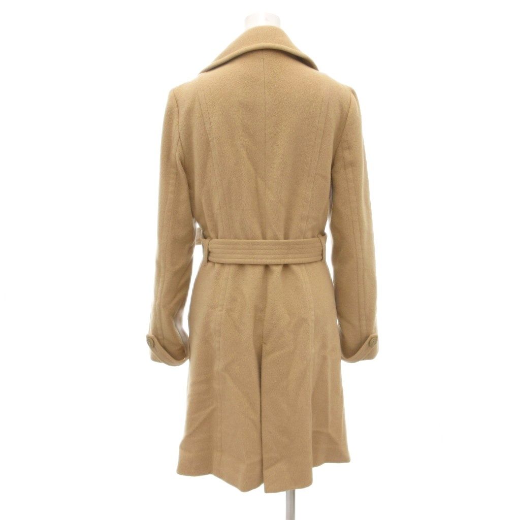 ビッキー VICKY コート アンゴラ ウール 2 茶 ブラウン 長袖 ダブル