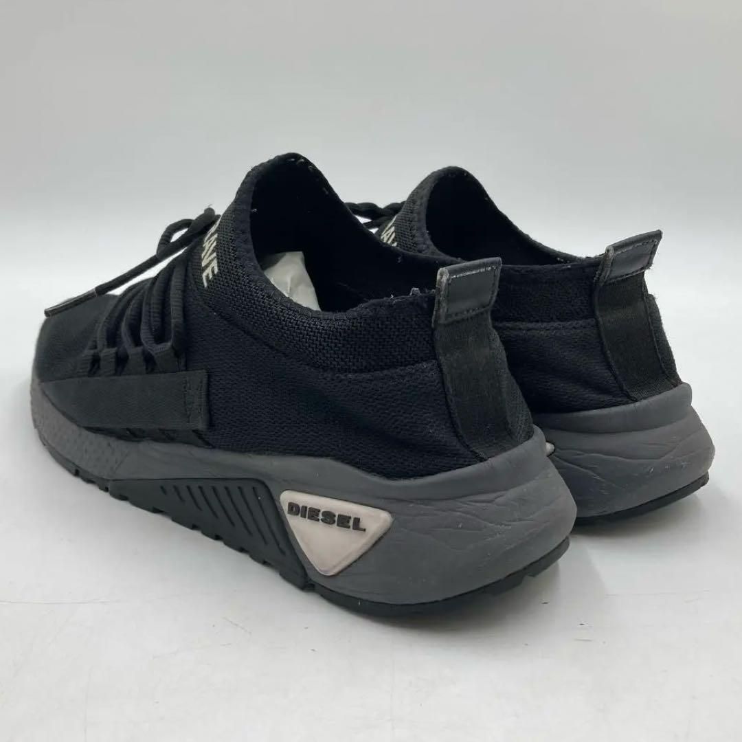DIESEL ブラック スニーカー　28cm 中古・古着通販】DIESEL (ディーゼル) ハイカットスニーカー ブラック