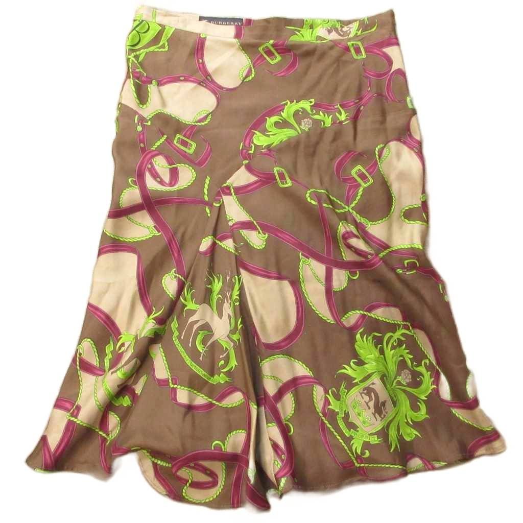 新品タグ付　BURBERRYバーバリー　シルクロングスカート　ピンク 新品タグ付 BURBERRYバーバリー シルクロングスカート ピンク - メルカリ