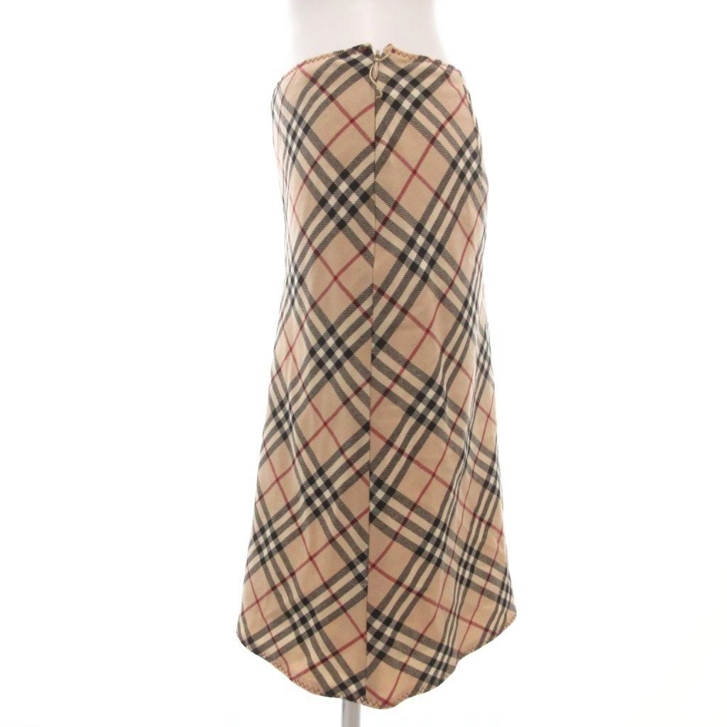 Burberry ノバチェック ひざ丈 スカート ベージュ 【36】 バーバリーブルーレーベル BURBERRY BLUE LABEL 美品 台形スカート