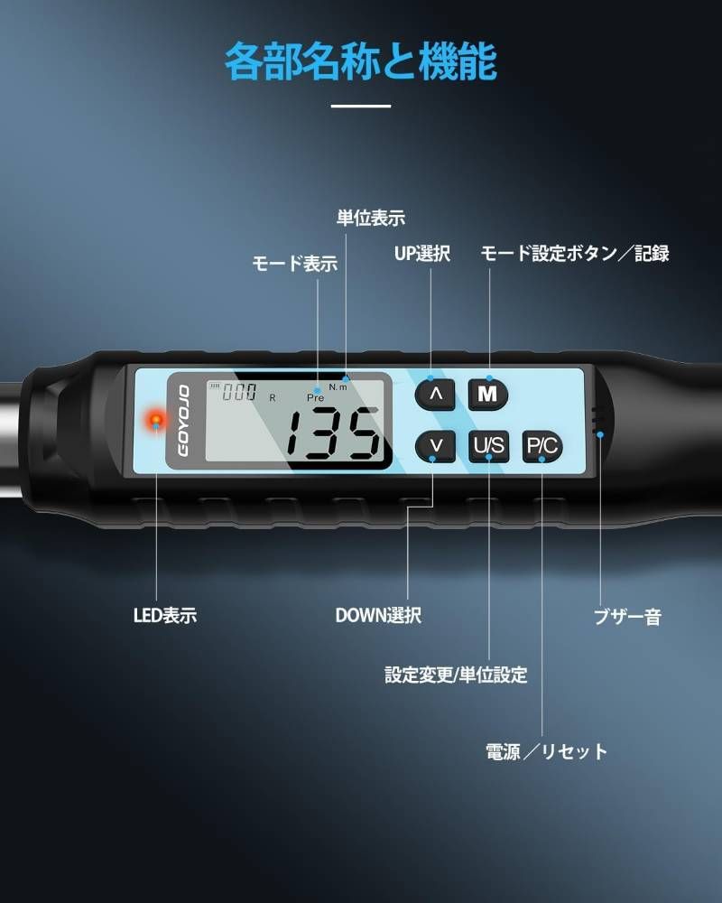 逆ネジ対応 日本語説明書付