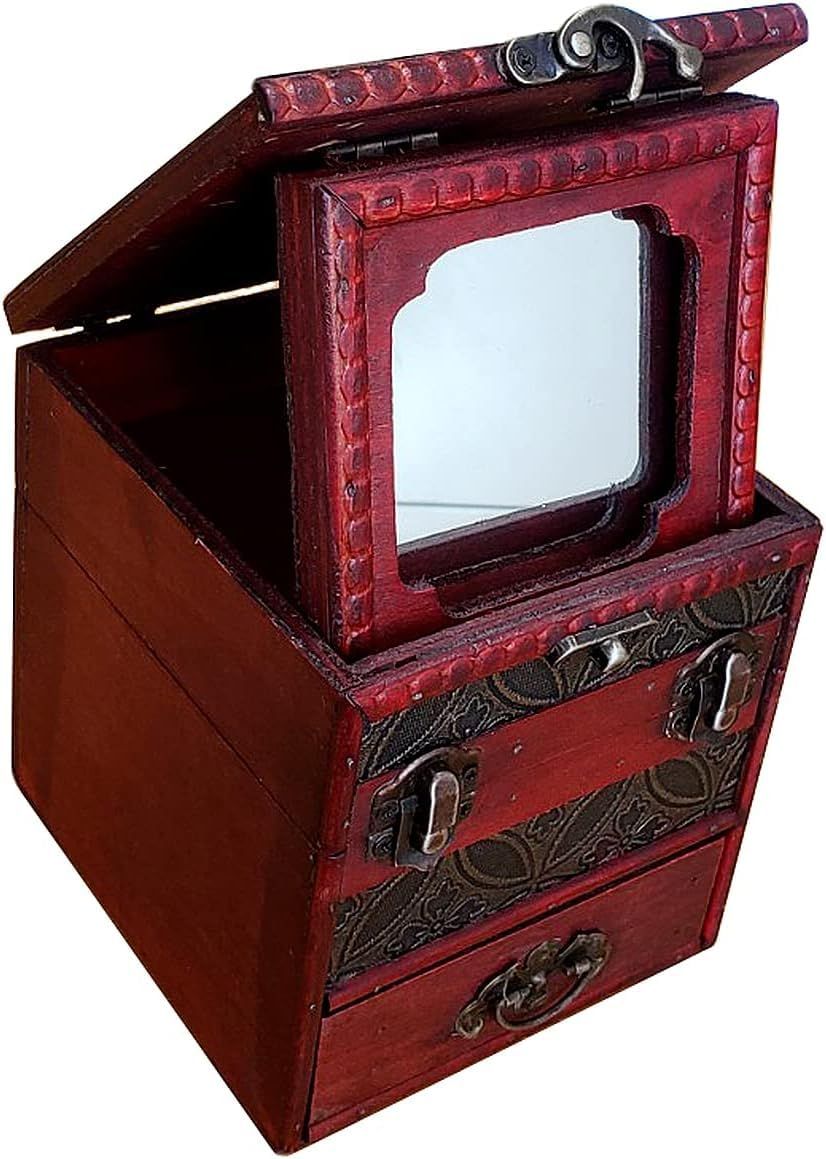 Anberotta ジュエリーボックス コスメ メイクボックス 小物入れ 化粧品