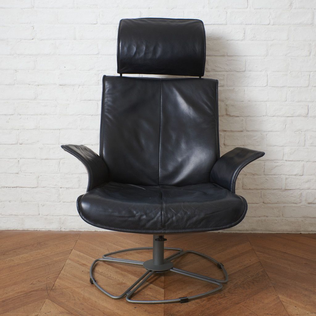 デンマーク KEBE リクライニング チェア 本革 1人掛け パーソナル