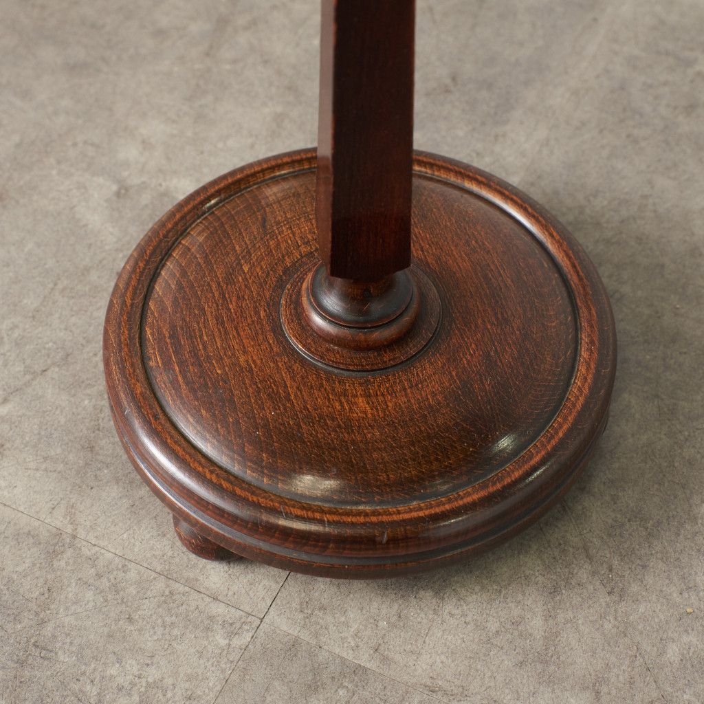  英国 アンティーク スモーカーズスタンド 木製 ビーチ 無垢材 古木 花台 飾り台 オブジェ ディスプレイ イギリス クラシック 82945 インテリアアクセサリー 置物 インテリア小物