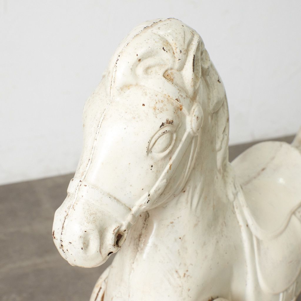 希少！【アンティーク】外国製✨木馬のオブジェ(置物) 英国 ヴィンテージ 木馬 オブジェ 置物 チャイルド 子供用 おもちゃ