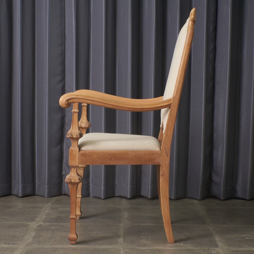 張替済 英国 アンティーク アームチェア ダイニングチェア ストリップ