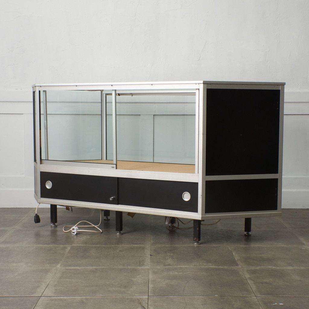 ヴィンテージ ガラス カウンター ショーケース 陳列棚 ガラスケース