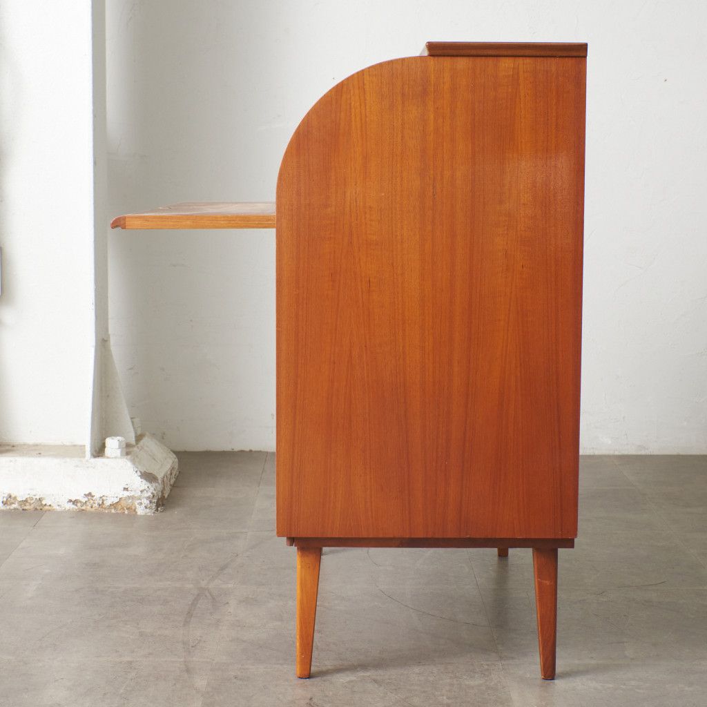 ヴィンテージ 北欧 ロールトップ ライティングビューロー チェスト 仕上済 ヴィンテージ 北欧 ロールトップ ライティングビューロー チェスト