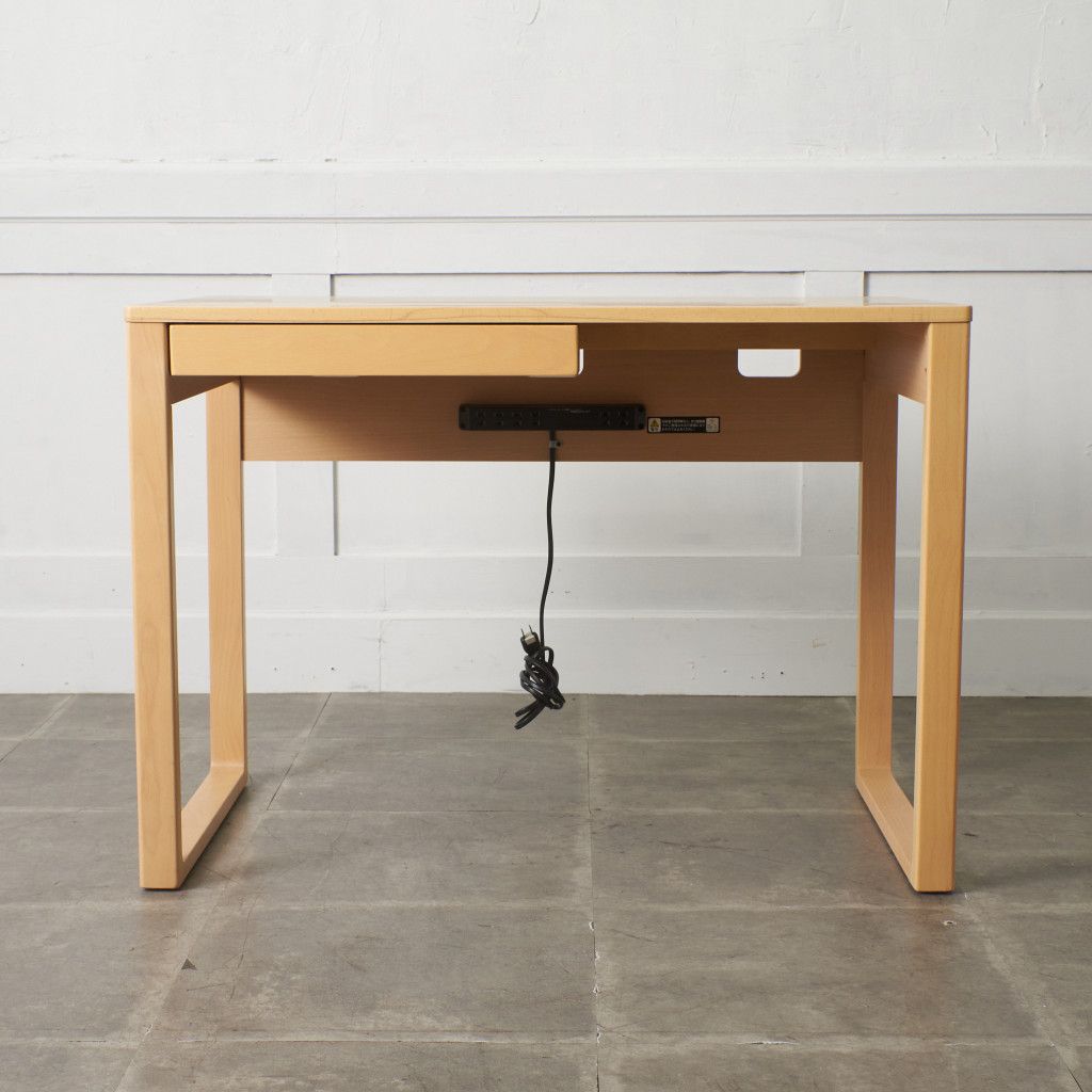 送料別売】2点セット karimoku エテルナ デスク & 袖机 デスクワゴン