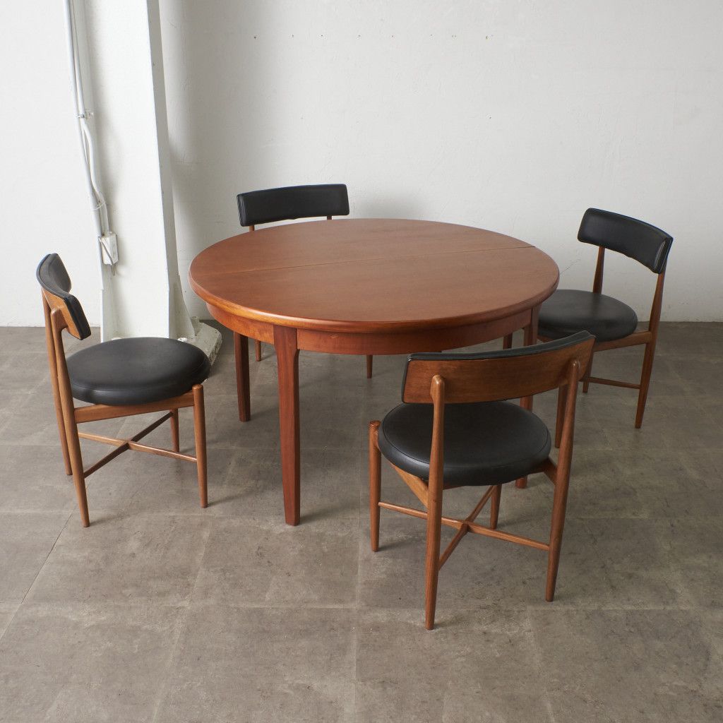 人気の ビンテージ ラウンドテーブル 伸張 拡張φ117cm チーク材 イギリス製 ビンテージ ラウンドテーブル 伸張 拡張φ117cm チーク材