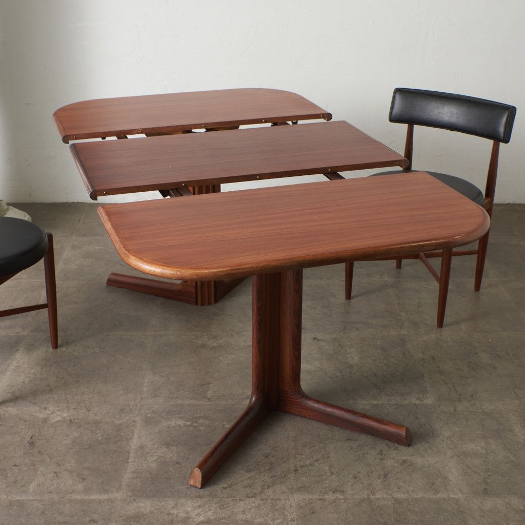 北欧 デンマーク ヴィンテージ gudme ローズウッド ダイニング テーブル 北欧 デンマーク ヴィンテージ gudme ローズウッド ダイニング テーブル