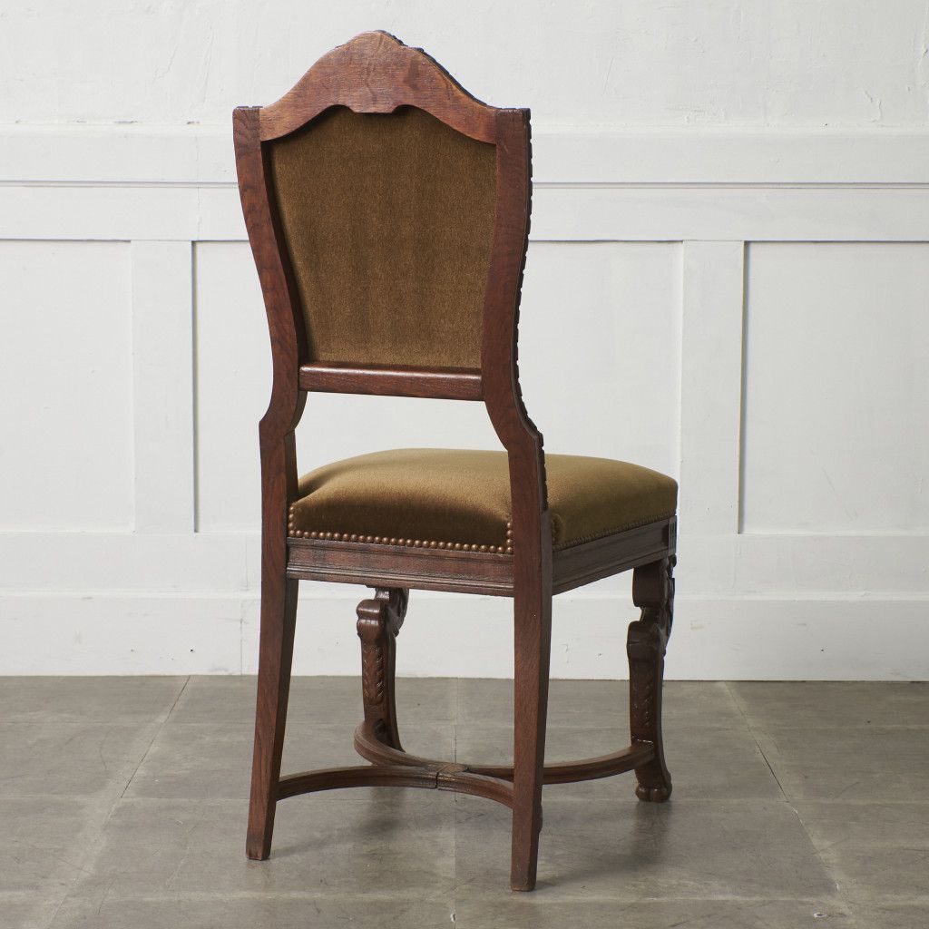 ラララ　　木製彫刻入りチェア 　椅子　木彫り　手彫り　１脚 国産 学習椅子 Perche Chair(ペルケチェア) 完成品 堀田木工所の通販