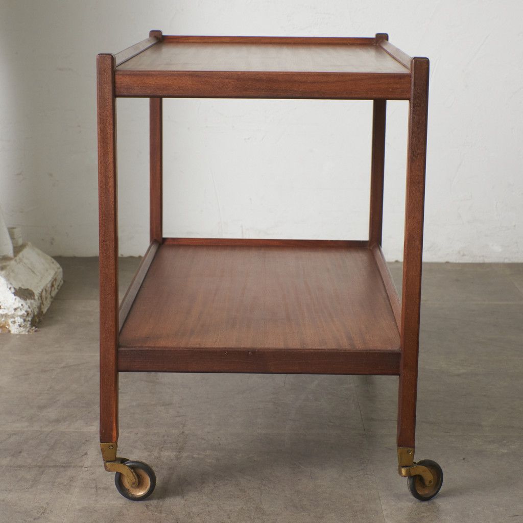 英国 ヴィンテージ トロリー ワゴン 木製 北欧 スタイル キッチン