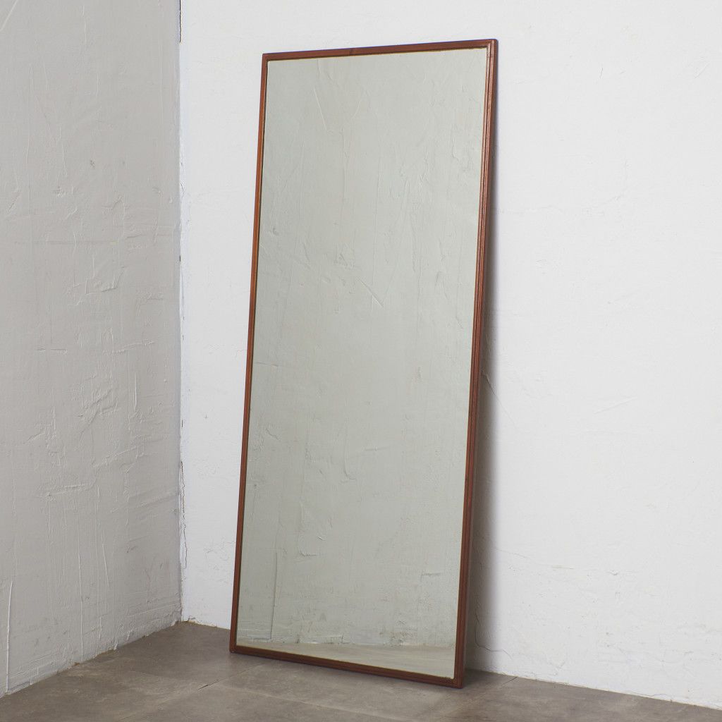 イギリス ヴィンテージ ウォールミラー 木製 シンプル 北欧 スタイル